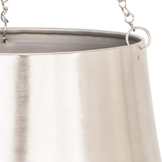 Silver Metal Glam Planter Set, 5" & 7"